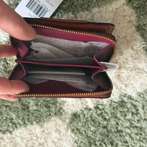 Coach Signature Brown and Tan Wallet - Picture 4 of 6